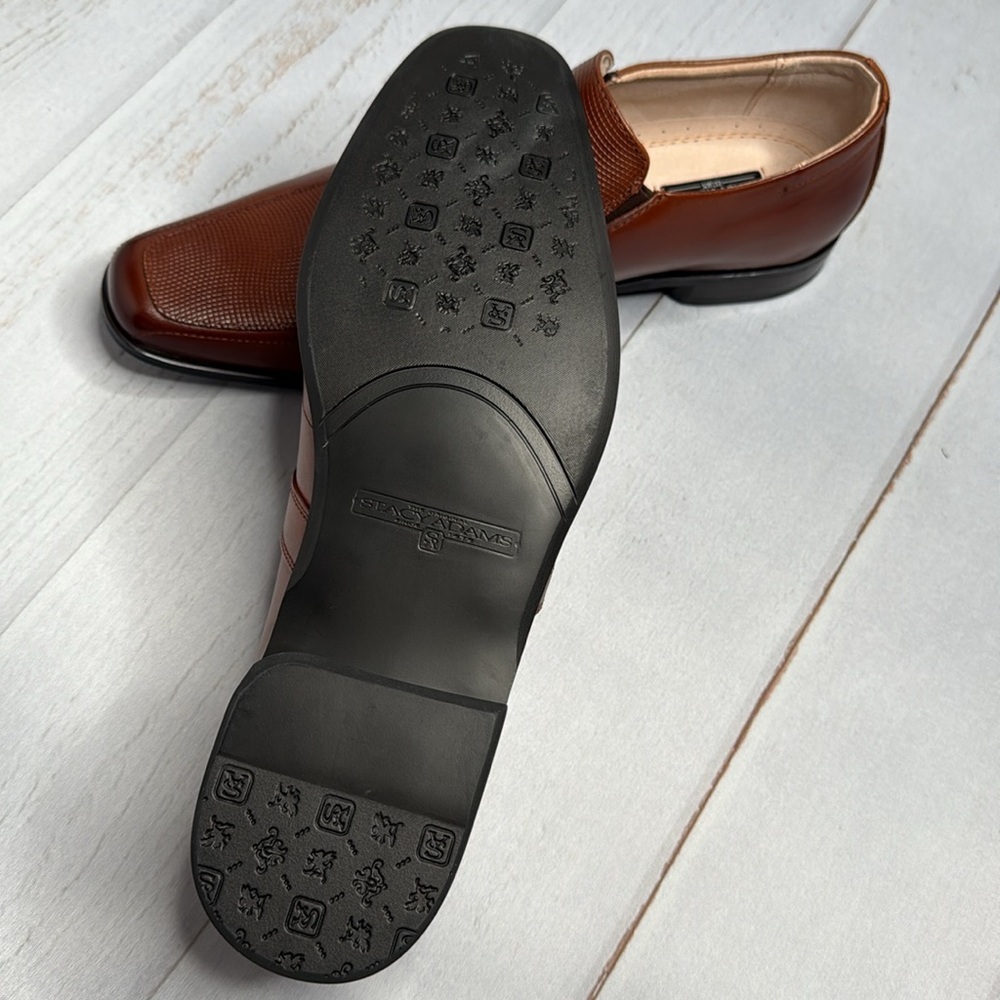NEW - Stacy Adams & Co. - Beau Moc Toe Cognac Loafer - Size 10.5 - Picture 8 of 9